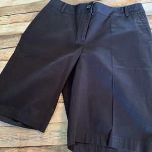 Talbot's Factory Outlet Black Bermuda Shorts Size 8 NEW